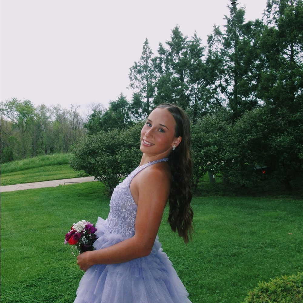 Lavender Halter Neck Dress
